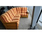 SALON D'ANGLE TISSU CHENE NOISETTE