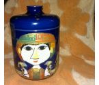 ZUCKERDOSE ROSENTHAL B.WJNBLAD BLAU FARBIG PORZELLAN