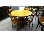 TABLE PIN MASSIF 1 ALLONGE + 4 CHAISES