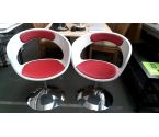 CHAISE L UNITE BLANCHE ROUGE MODERNE DESIGN