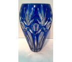 VASE CRISTAL BLEUE