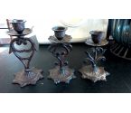 LOT DE 3 BOUGEOIRS
