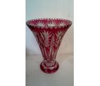 VASE CRISTAL ROUGE