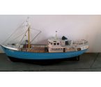 OBJET DECO, , BATEAU MINIATURE BLEUE NOIR