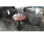 LOT DE 4 CHAISE FER