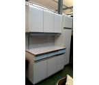 KEUKENKAST EUROLINE BLAUW WIT VINTAGE