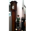 STANDUHR MASSIV EICHE HANDSIGNIERT